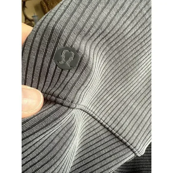 NWT Lululemon Ribbed Softstreme Flared Pant *Regular 33 inseam Gray Size 2